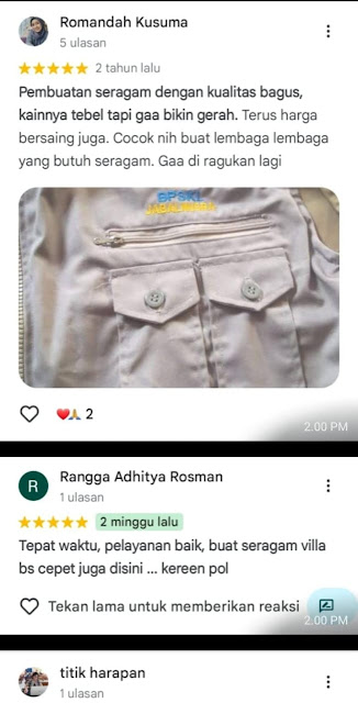 Testimoni Jaket Custom Apillos